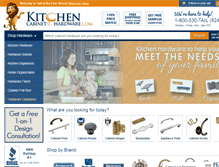 Tablet Screenshot of kitchen-cabinet-hardware.com